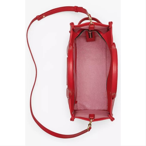 NWT Marc Jacobs The Leather Tote Bag | Medium | True Red - Picture 7 of 7